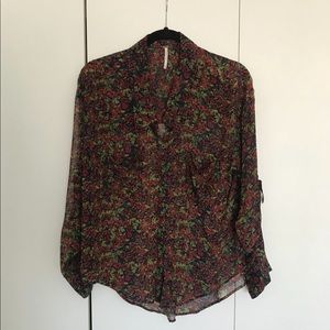 Floral Button Down
